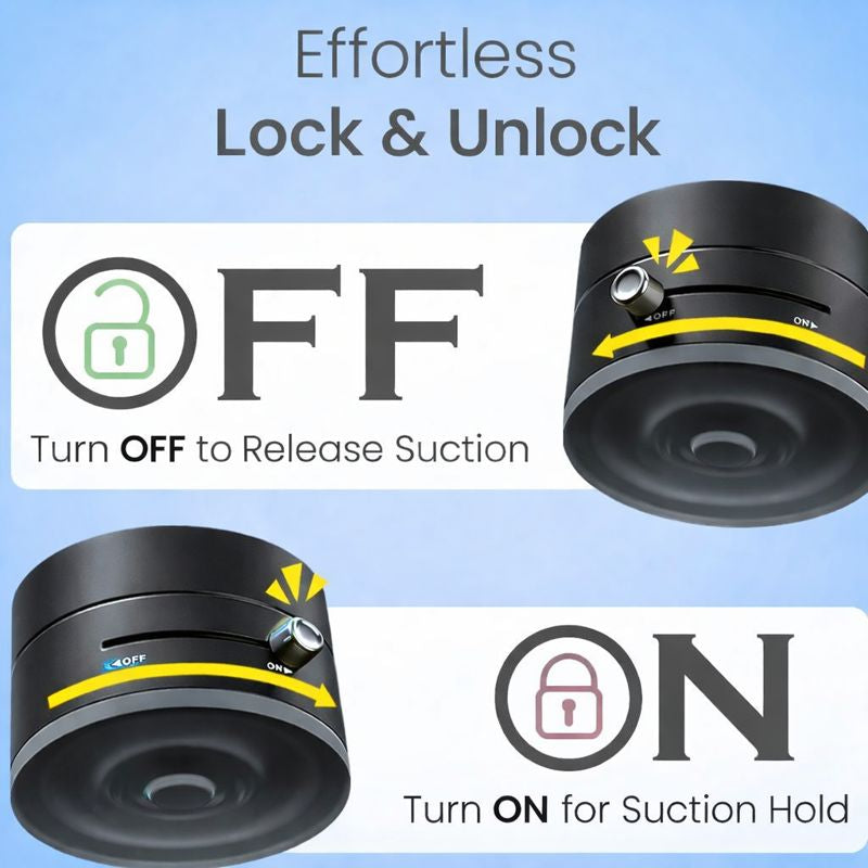 V PRO Car Dashboard Phone Holder 360° Vacuum Magnetic Phone Stand